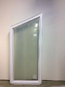 10213FP Fenêtre Fixe PVC Blanc Trapèze 31 1/4 x 70 1/4 x 56 1/4 - Photo 2