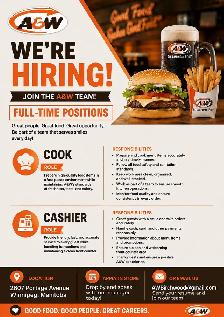 A&W Full-Time Job Opportunities