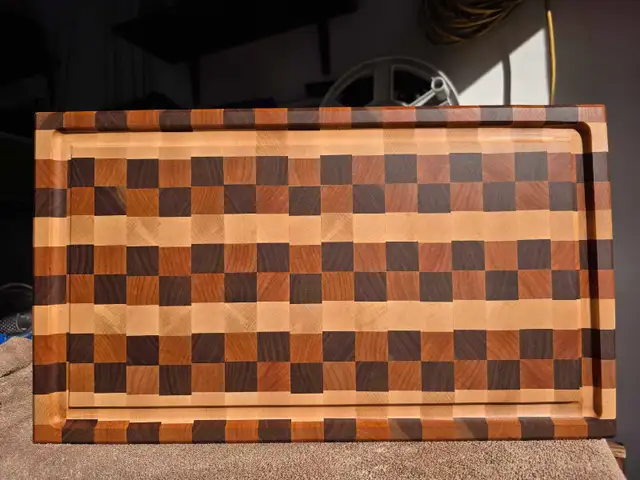 Massive Handcrafted End Grain Cutting Board/Butcher's Block