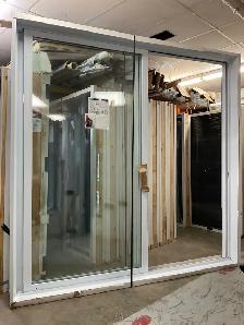 1472PP Porte patio PVC 8 Blanche 95 1/2×95 1/2 ouv. Gauche - Photo 2