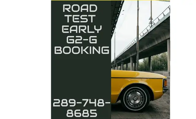 EARLY G2-G ROAD TEST (G2-G) BOOKING, DRIVE CLASSES