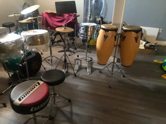 Many Drums parts, Cymbals, RotoToms, Timbales Latin Percussions