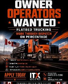 HIRING AZ CROSS BORDER FLATBED OWNER OPERATORS