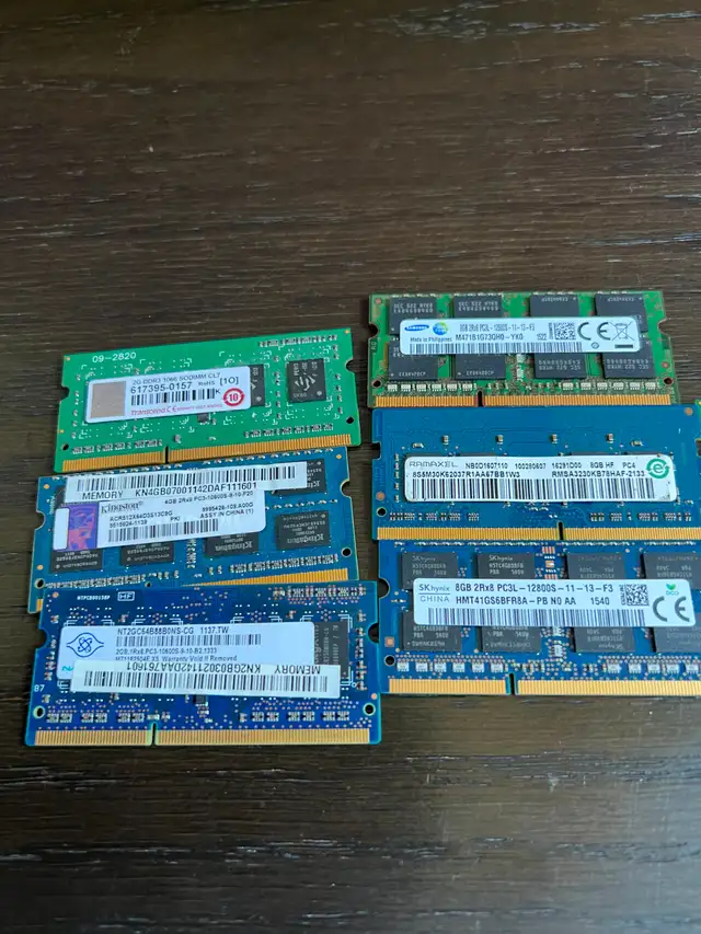 clean laptop RAM modules - All items