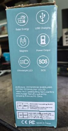 ERAY S2 296 LED WORK LIGHT – SOLAR/USB-C/REMOTE – NEW – $40 OBO - Photo 2