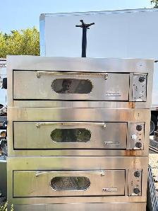 Commercial Heavy-Duty Garland Triple-Deck Pizza & Bake Oven
