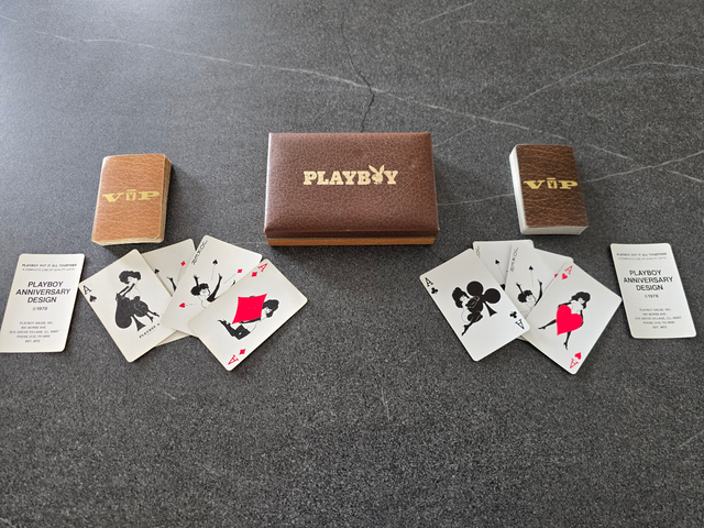 Vintage 1978 Playboy Anniversary Design Playing Card Set Rare