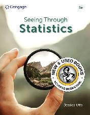 Seeing Through Statistics 5th Edition Utts 9780357757505