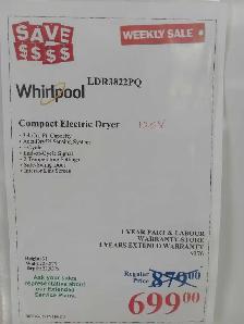 Whirlpool Compact Electric Dryer - Photo 2