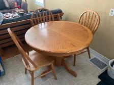 Kitchen table and 3 chairs for sale