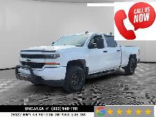 2018 Chevrolet Silverado 1500 Custom / 5.3L V8 / 4WD / Crew Cab
