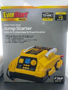 Everstart Max 1200-Peak Amp Jump Starter w/compressor/inverter