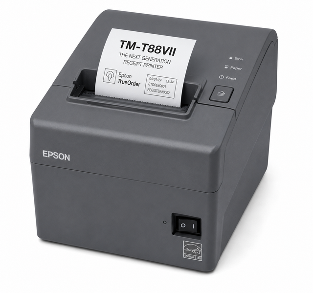 New Epson TM-T88VII Grey Thermal Receipt Printer