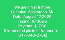 lumper required