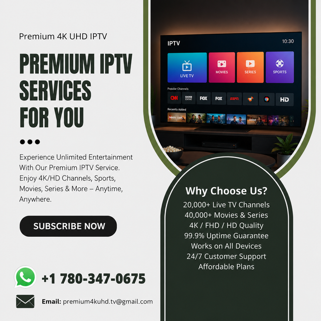 High quality 4k tv subscription