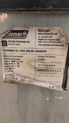 5 Coleman G-1200 20 Watt Solar panels – $120 OBO - Photo 3