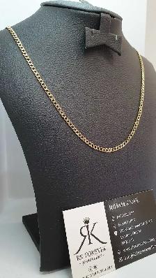 10k yellow gold Flat Curb Chain # R5 - Photo 3