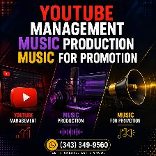 YOUTUBE MANAGEMENT, MUSIC PRODUCTION, MUSIC FOR PROMOTION