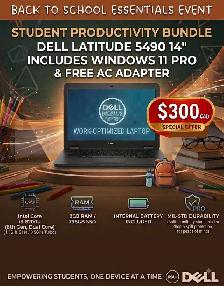 BACK TO SCHOOL DEAL!  Dell Latitude 5490