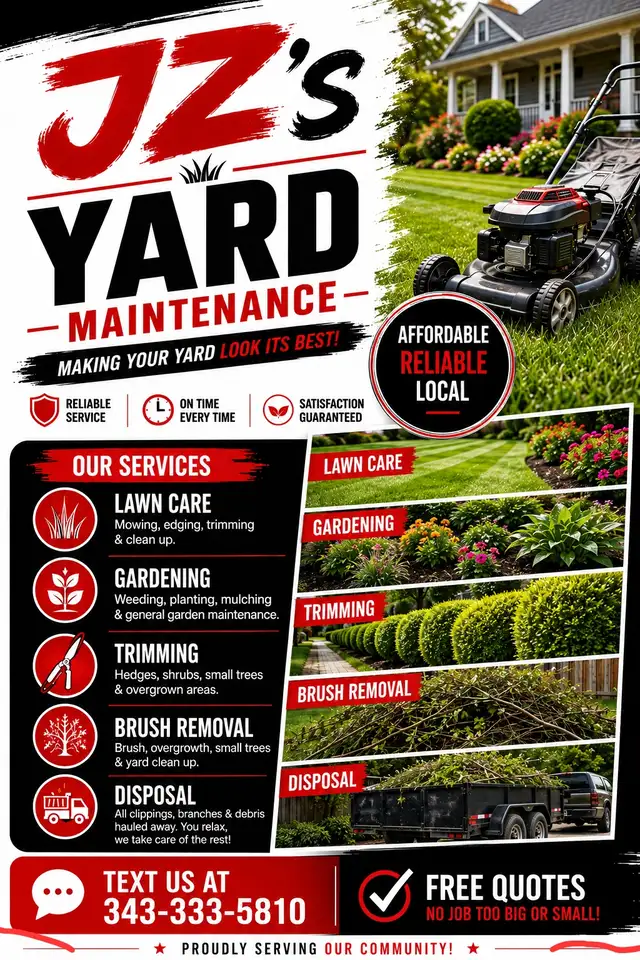 JZ's Yard Maintenance & Brush Removal