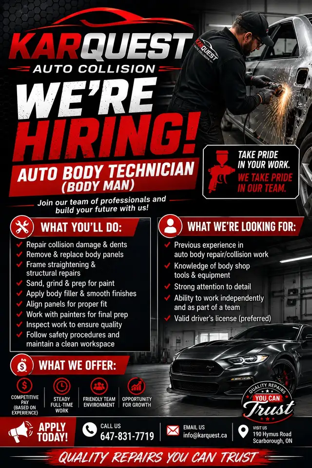 BODY MAN WANTED FOR HIRE