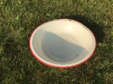 Vintage Red/White enamel ware - Wash Basin - Photo 2
