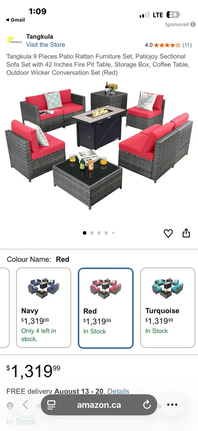 9 piece patio set