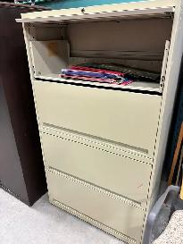 4 Drawer Lateral Filing Cabinet-Used Cabinets-Call Now!