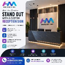 Custom Reception Signs | 3D Office Logo Signs | Acrylic & Metal