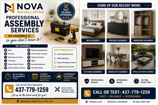 Furniture Assembly Services