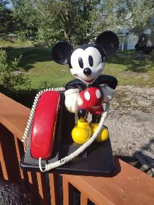 14 x 11 Mickey Mouse table top push button phone - Photo 3