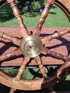 36' vintage ships wheel - Photo 3