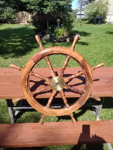 36' vintage ships wheel - Photo 4