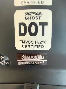 Simpson bandit full face helmet for sale - Photo 3