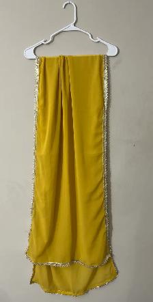 Brand New | Punjabi Suit | Sharara Suit | Yellow | Large | Rakhi - Photo 4