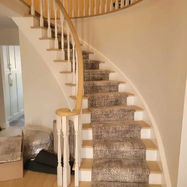 STAIRS ARE OUR SPECIALTY!  CARPET YOUR STAIRS