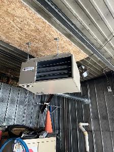 Garage heater installation - Photo 3