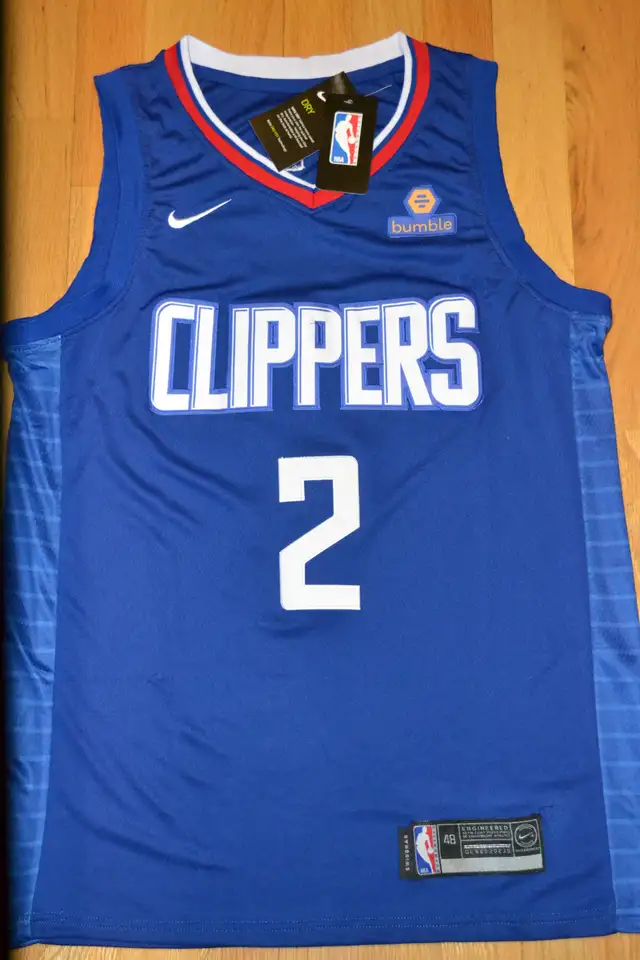 New w/ Tags KAWHI LEONARD All Embroidered Jersey