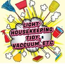 AVAILABLE:  HOME  ASSISTANT: Live in family aide - so