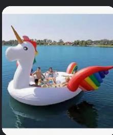 huge floaty fun on river!