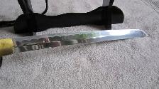 JAPANESE TANTO SWORD WITH SCABBARD ON DISPLAY STAND - Photo 4