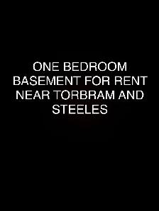 One Bedroom Basement for Rent