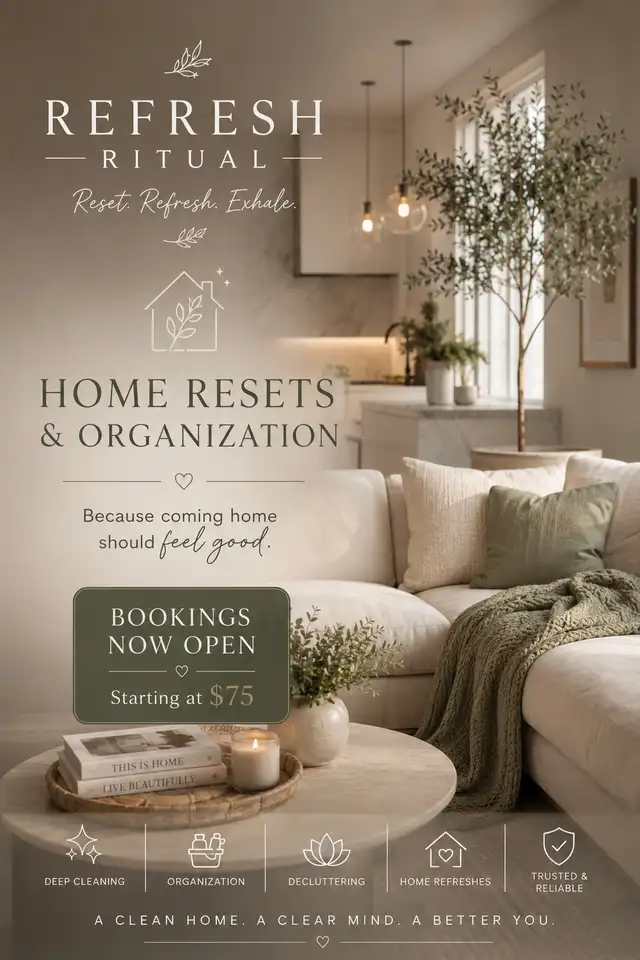 HOME RESETS & ORGANIZATION