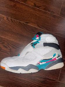 Nike Air Jordan 8 Retro South Beach 305381-113 Mens Shoes - Photo 4