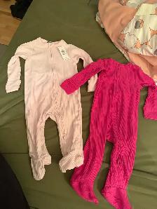new baby girls pj size 3-6m