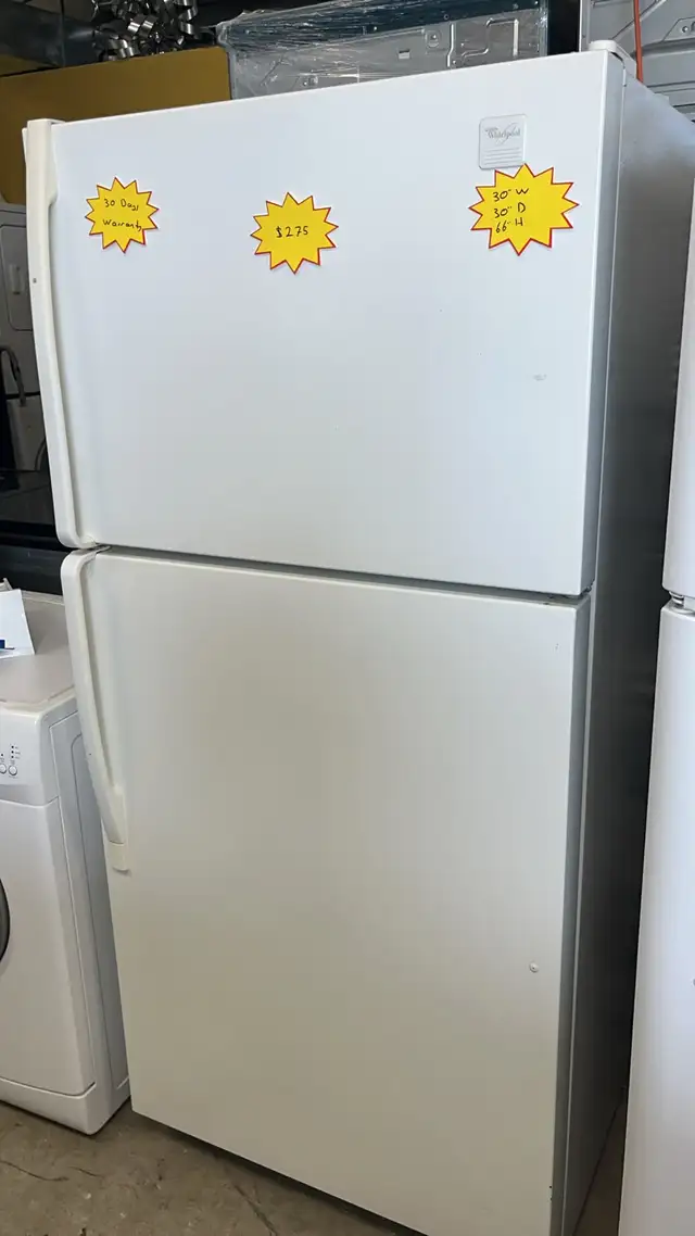 Whirlpool 30" Fridge-30 Day Warranty Delivery Available