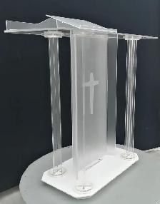 Acrylic Podium Pulpits Churches Plexiglass Lectern 220619 - Photo 5