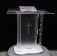 Acrylic Podium Pulpits Churches Plexiglass Lectern 220619 - Photo 9