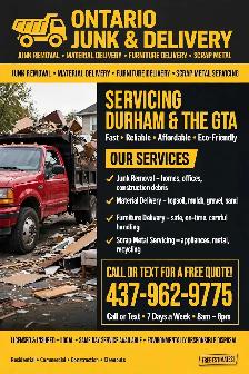 furniture/material delivery/Junk removal