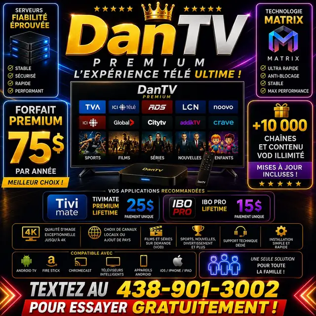 Firestick, SmartTV, Installation, TV-Live, Films, Séries